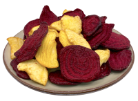 Chips croustillantes de pomme et de betterave rouge 200g