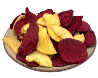Chips croustillantes de pomme et de betterave rouge 200g